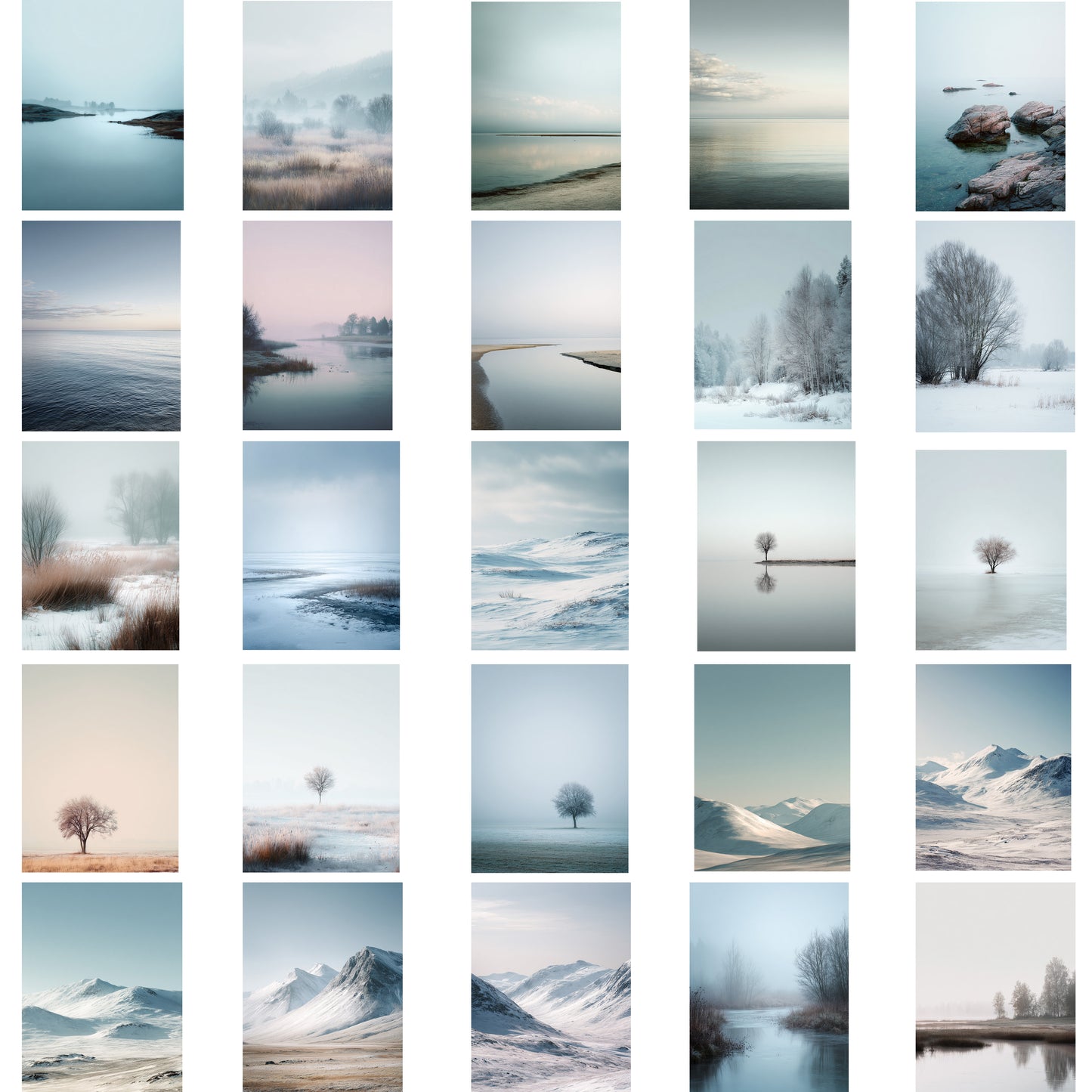 Nordic Calm Vol 1 – 25 digitale kunstverk