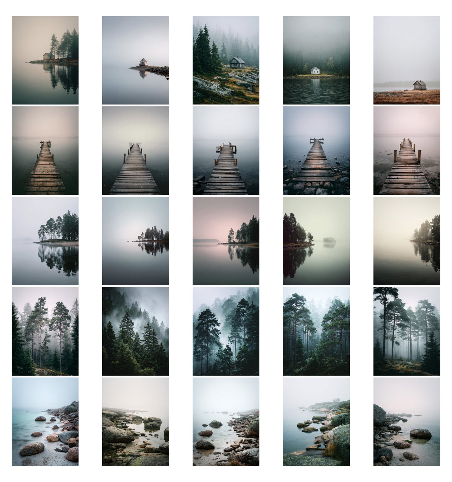 Nordic Calm Vol 3.1 – 25 digitale kunstverk